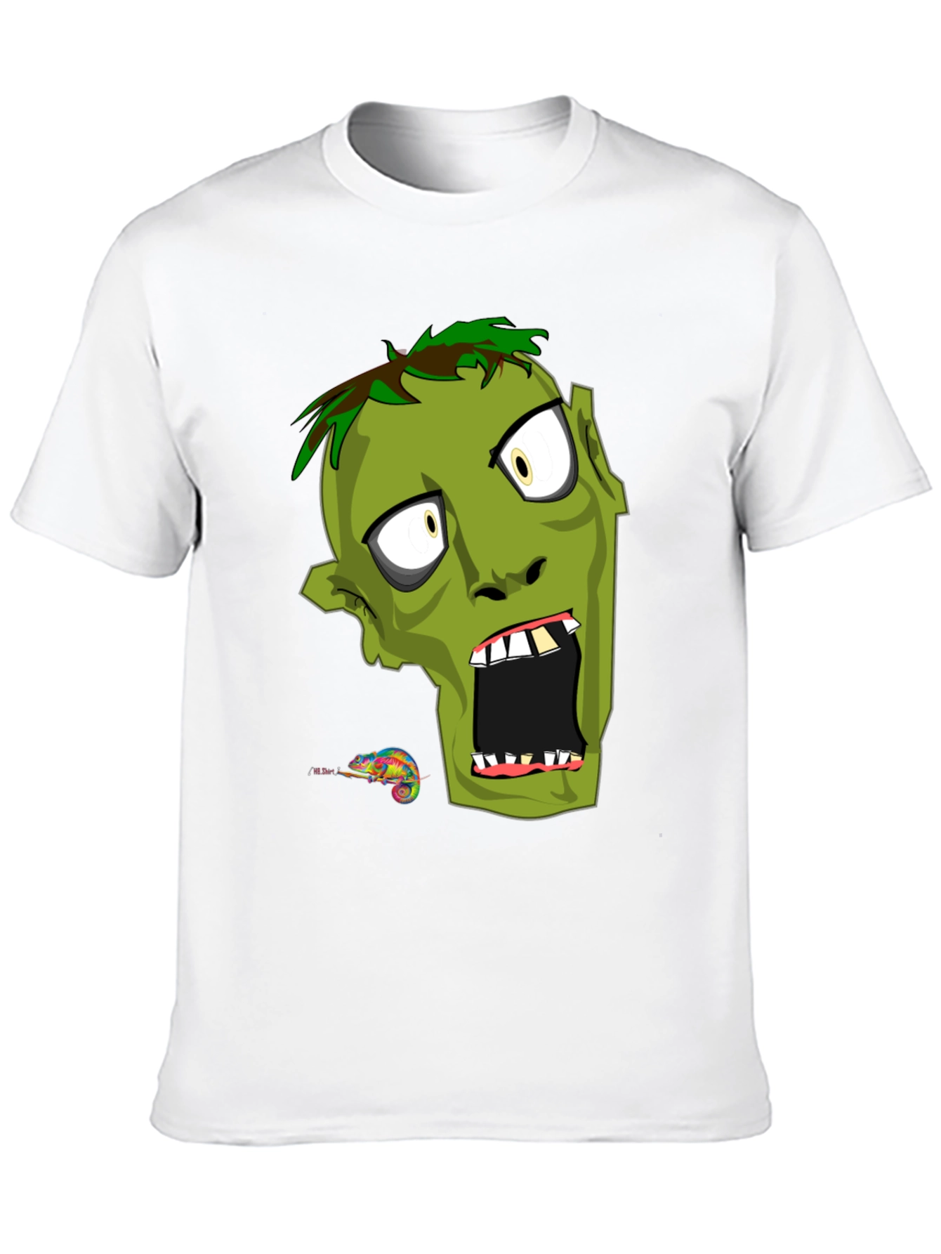 Zombie Graphic Print T-Shirt - Mens Black Tee