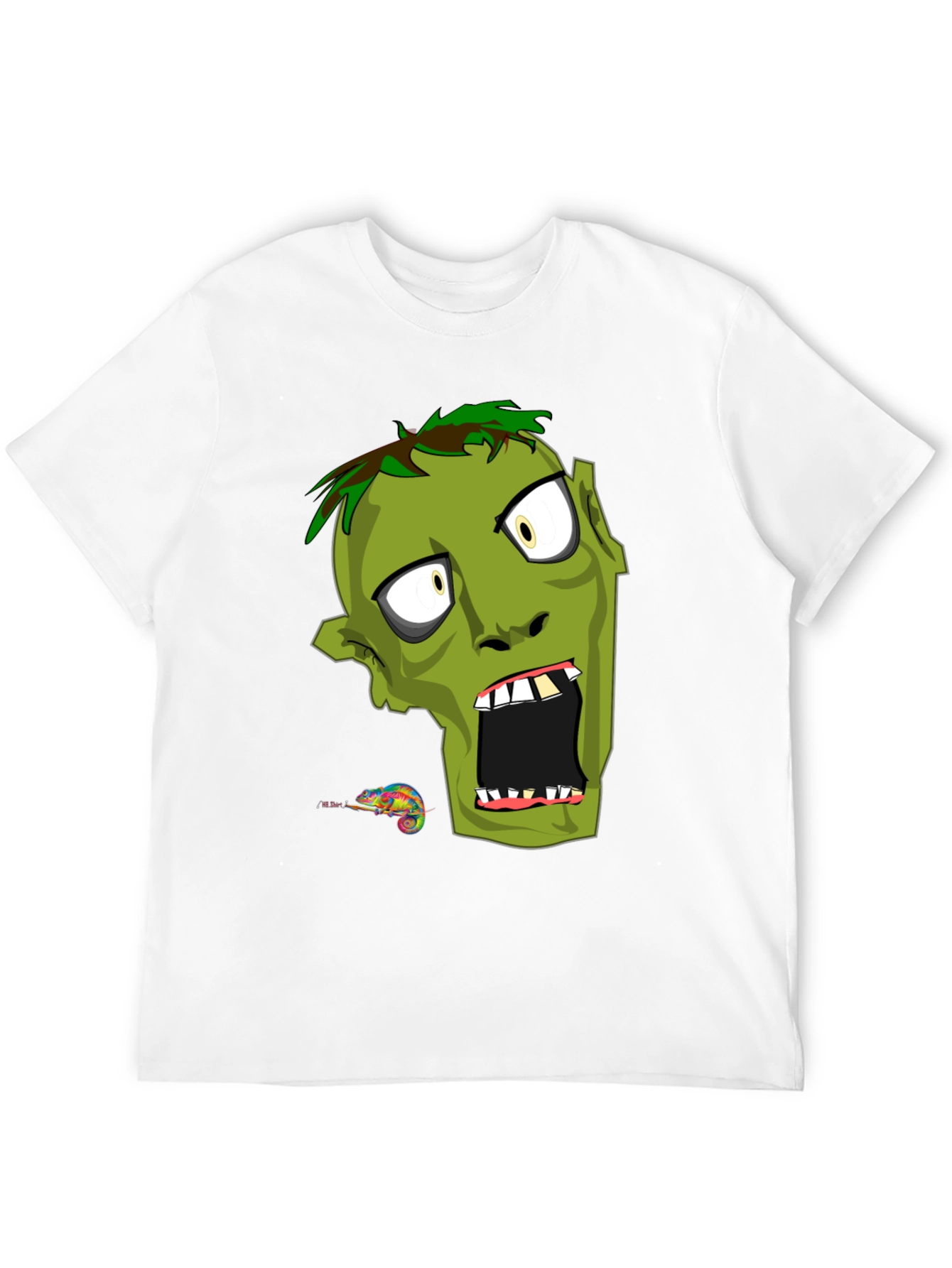 Zombie Graphic Print T-Shirt - Mens Black Tee
