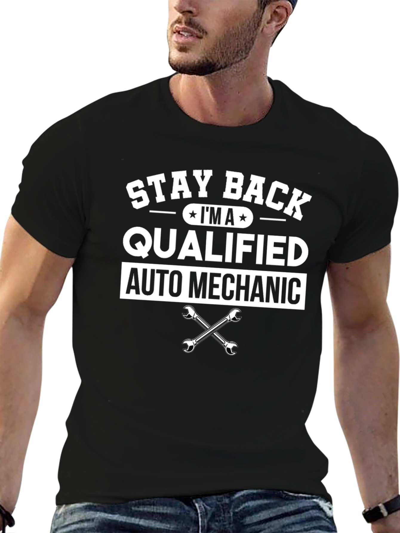 Qualified Auto Mechanic T-Shirt - Black