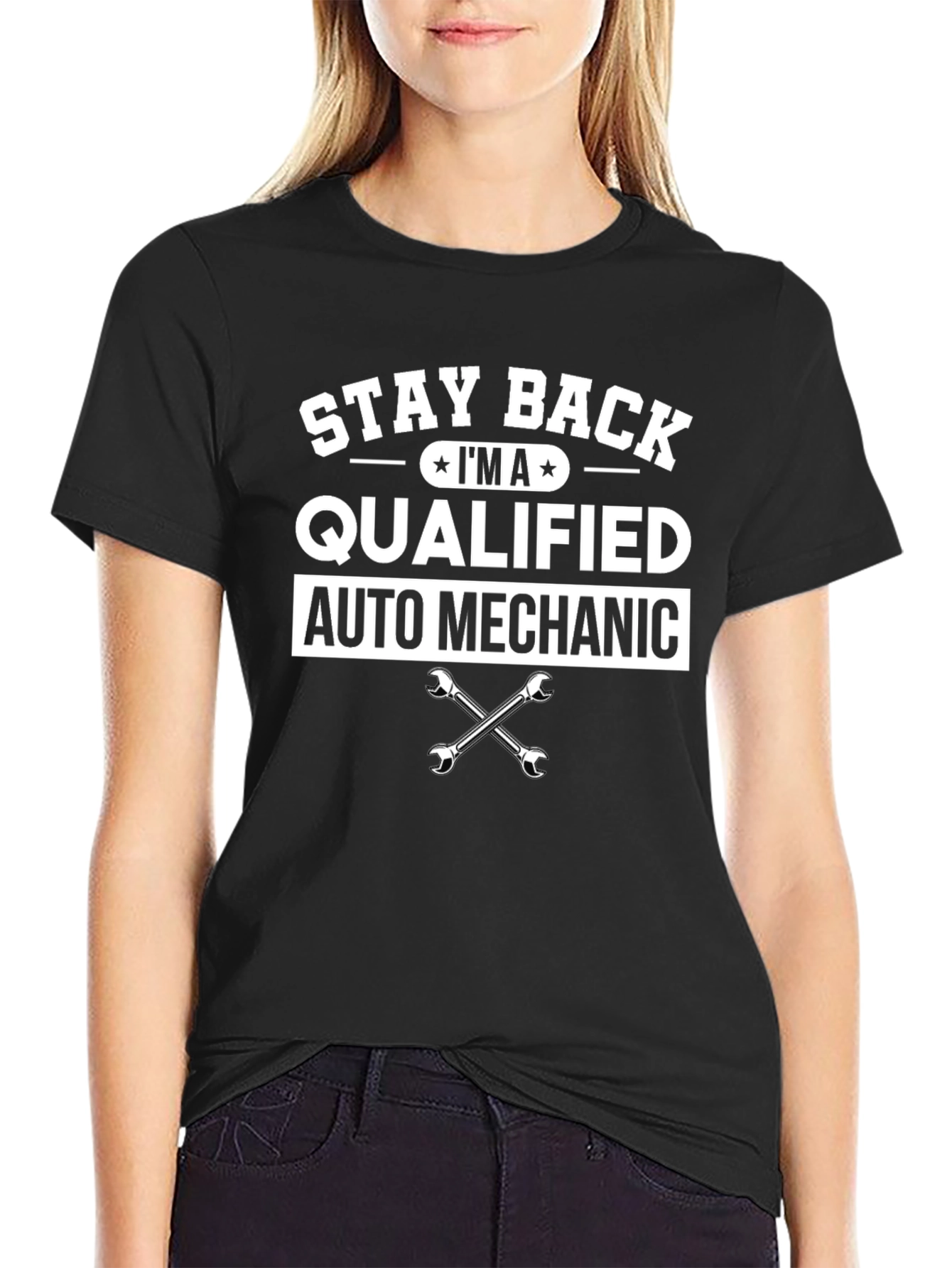 Qualified Auto Mechanic T-Shirt - Black