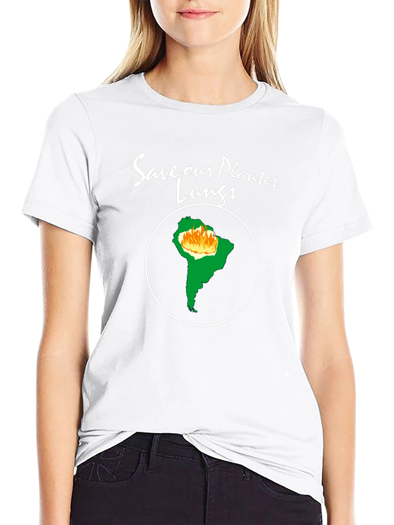 Save Our Planets Lungs T-Shirt - Amazon Rainforest