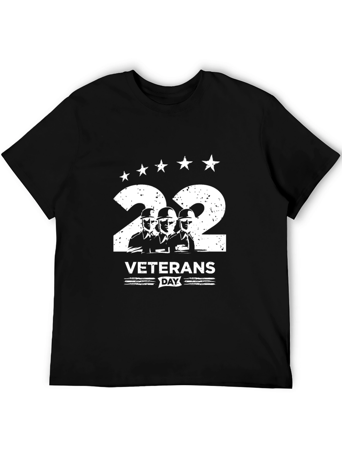 Veterans Day 22 T-Shirt - Black Patriotic