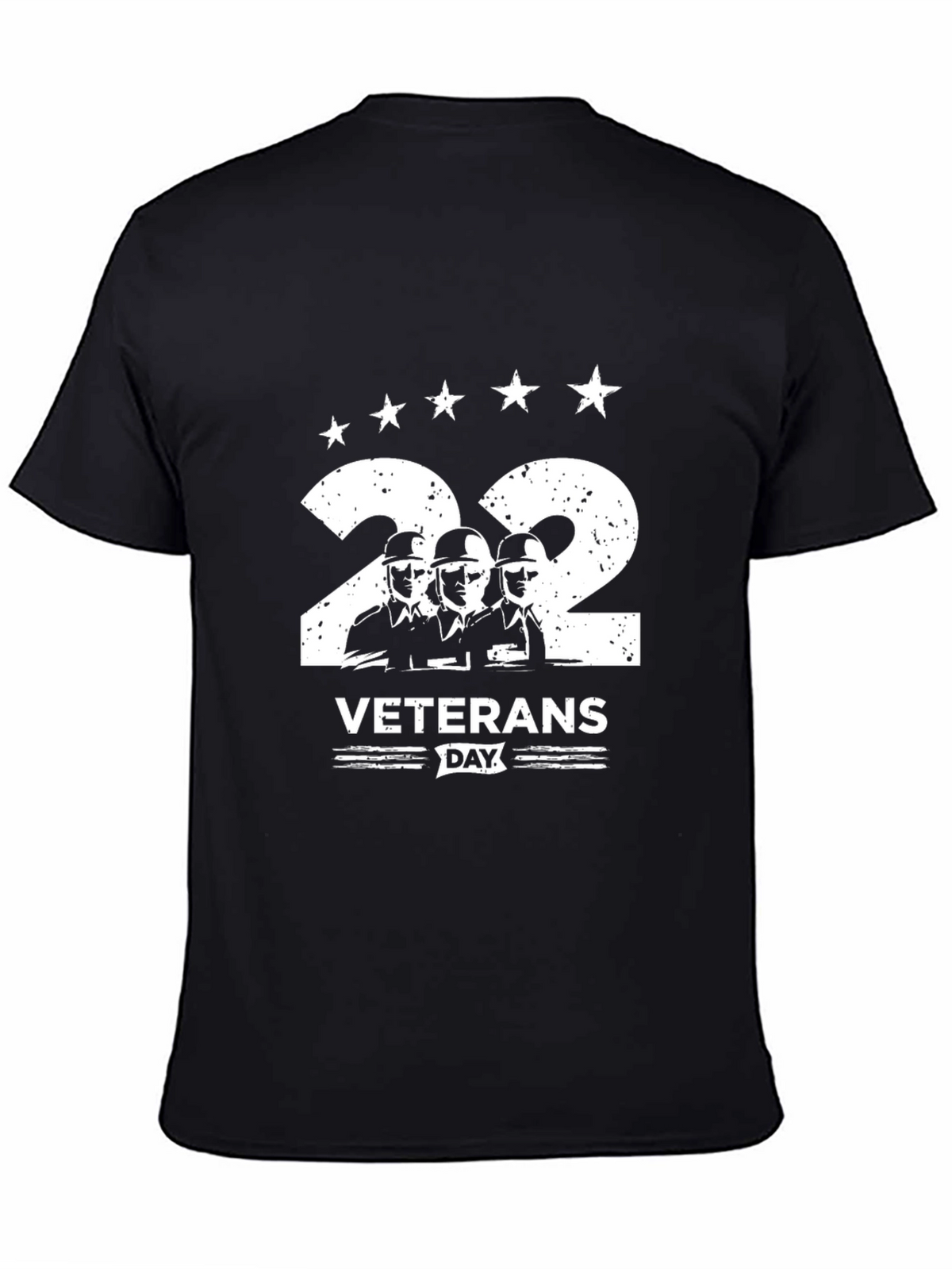 Veterans Day 22 T-Shirt - Black Patriotic