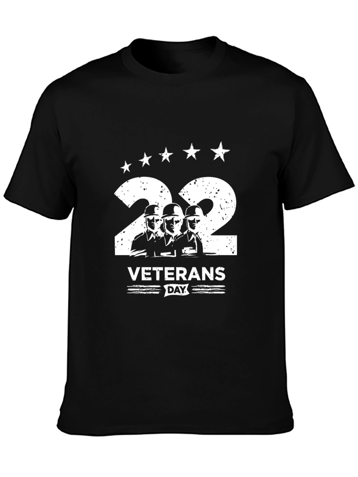 Veterans Day 22 T-Shirt - Black Patriotic