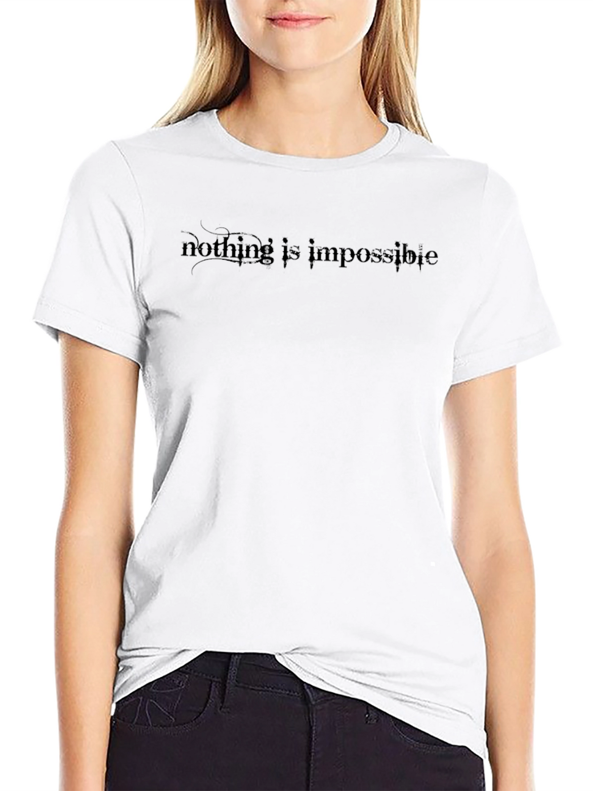 Nothing Is Impossible Black T-Shirt