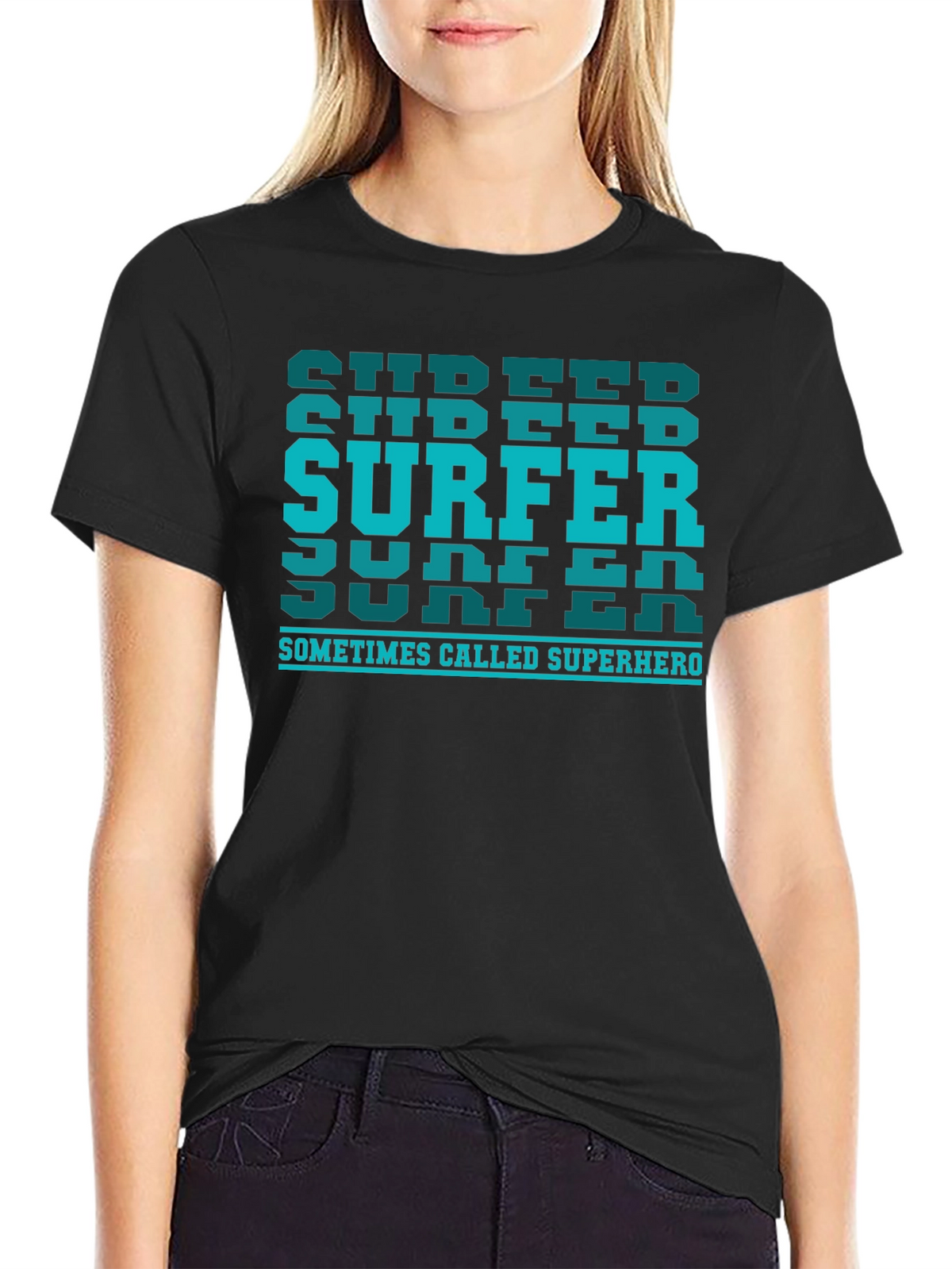 Surfer Superhero Graphic Tee