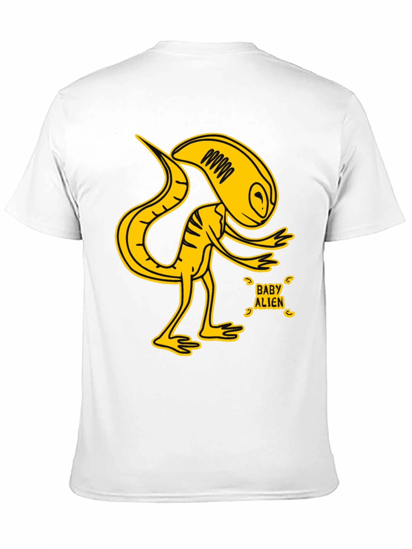 Baby Alien Graphic T-Shirt - Yellow Design