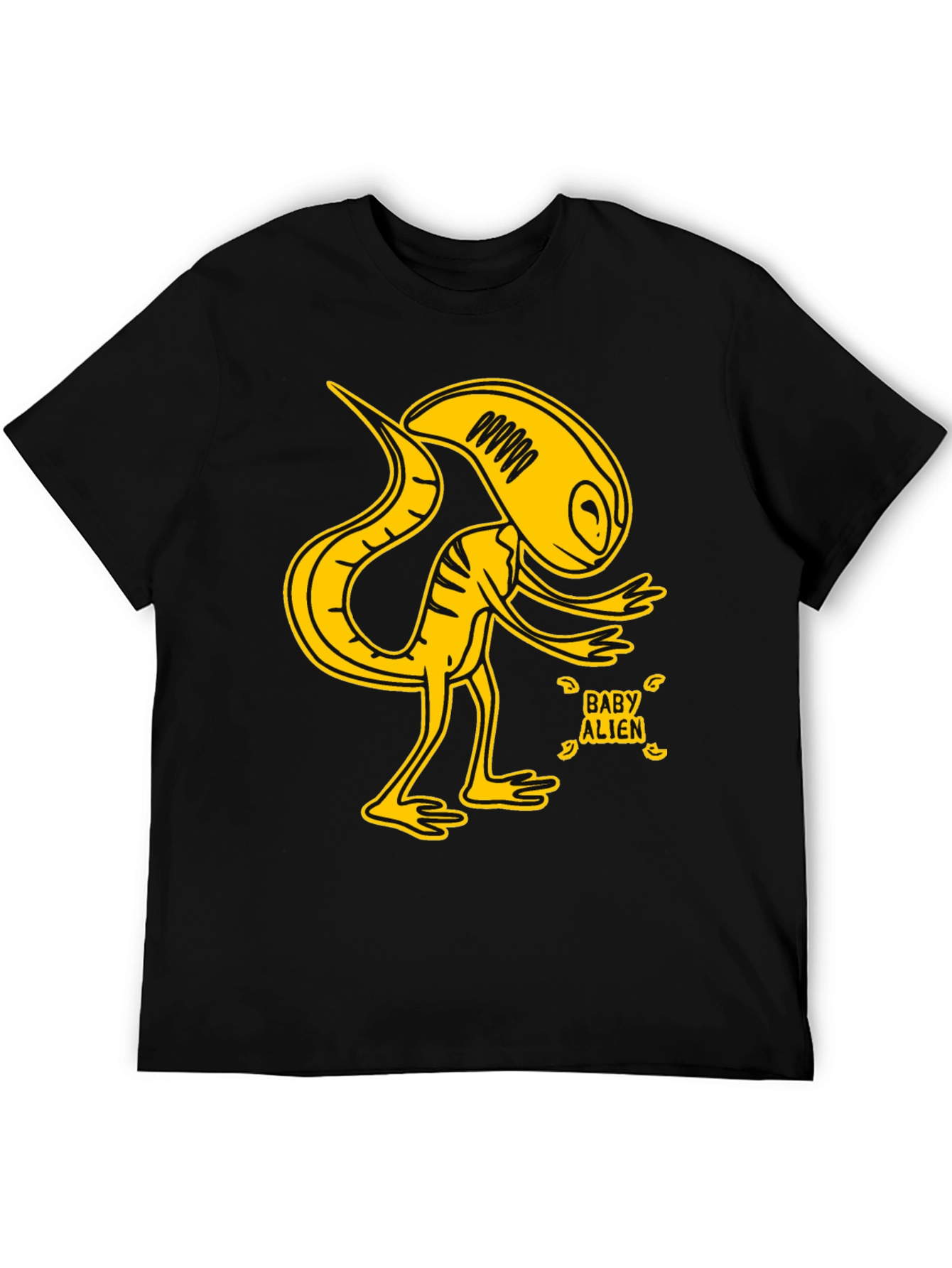 Baby Alien Graphic T-Shirt - Yellow Design