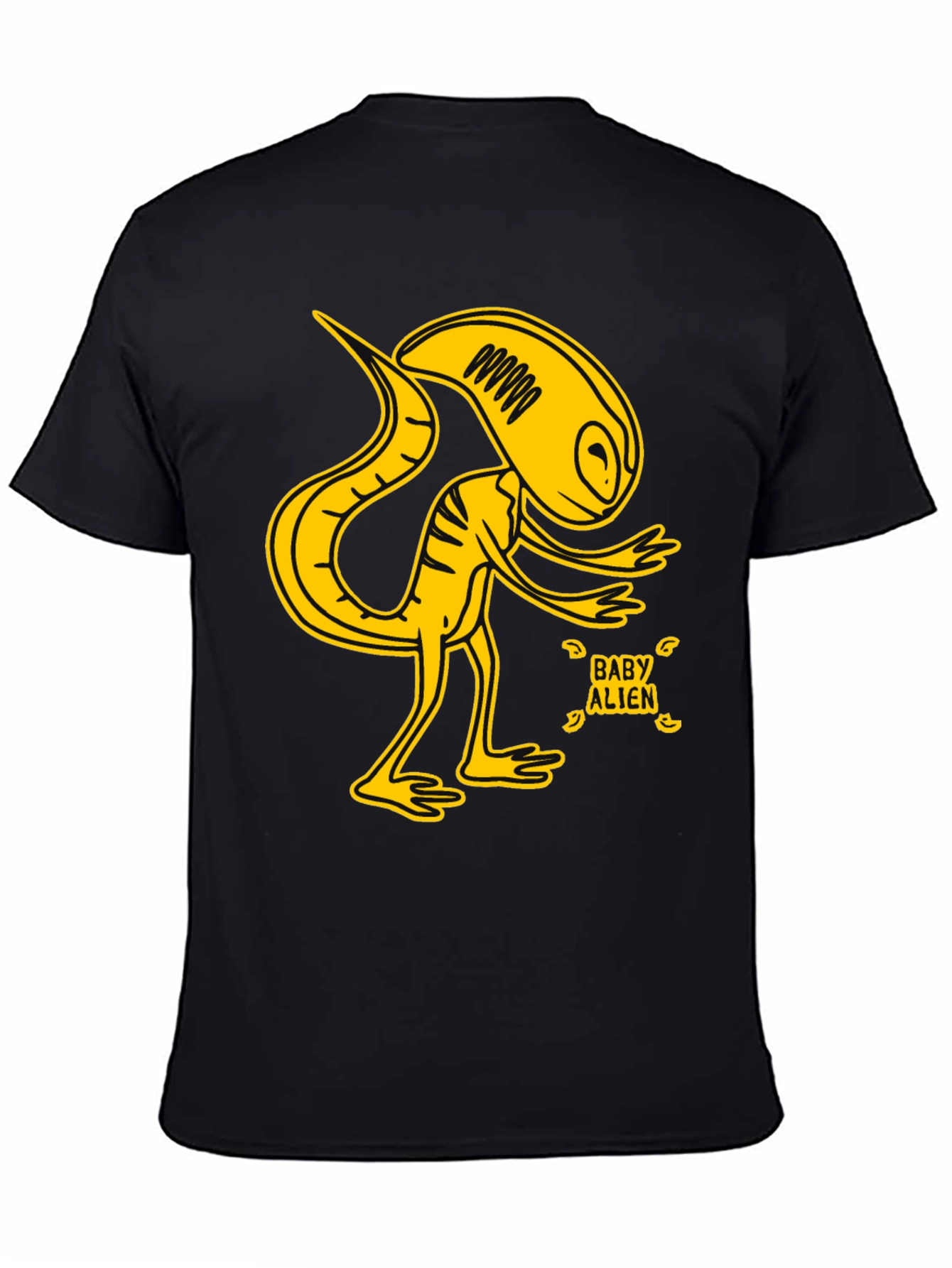 Baby Alien Graphic T-Shirt - Yellow Design