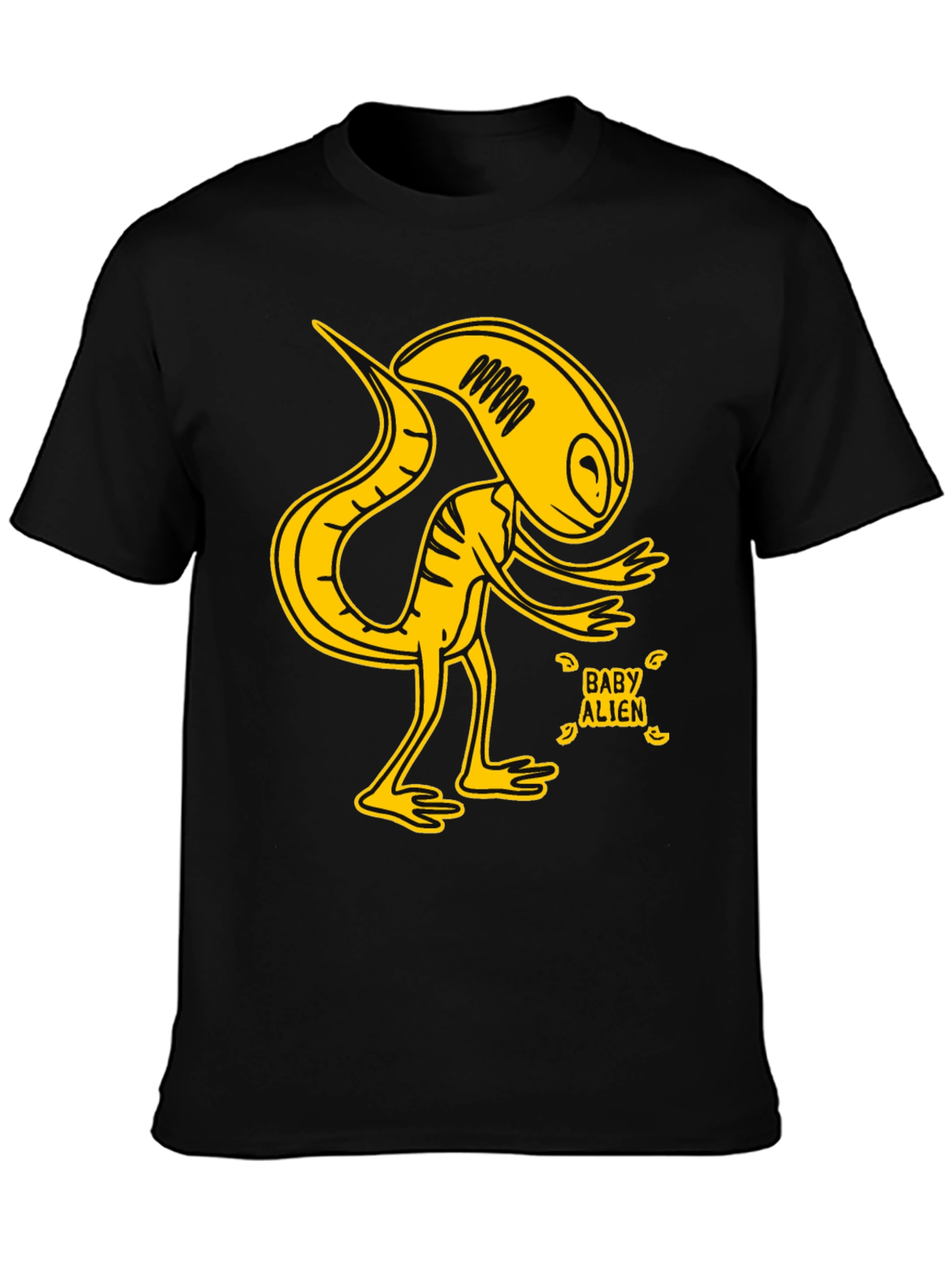 Baby Alien Graphic T-Shirt - Yellow Design