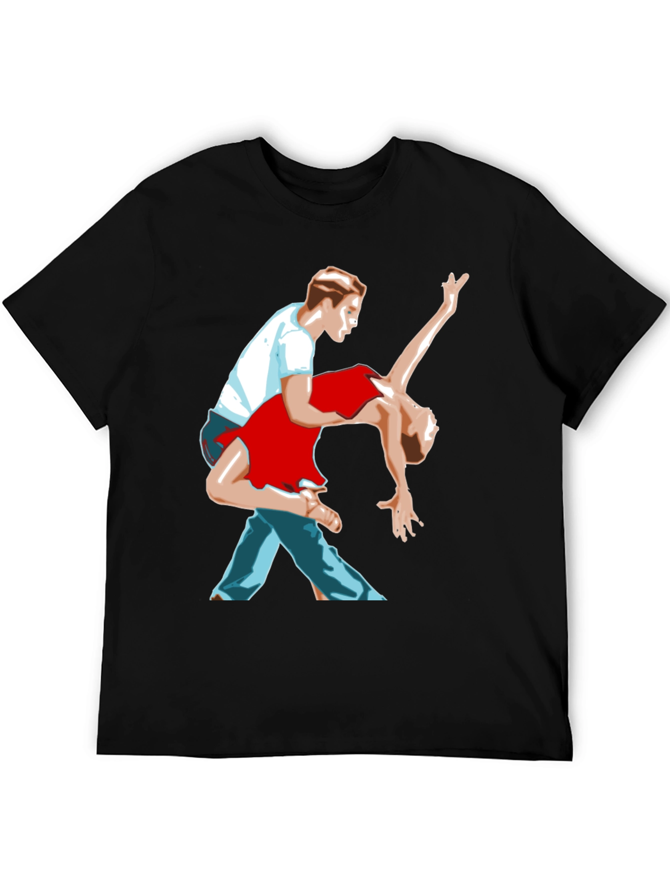 Dancing Couple Graphic T-Shirt - Stylish Design