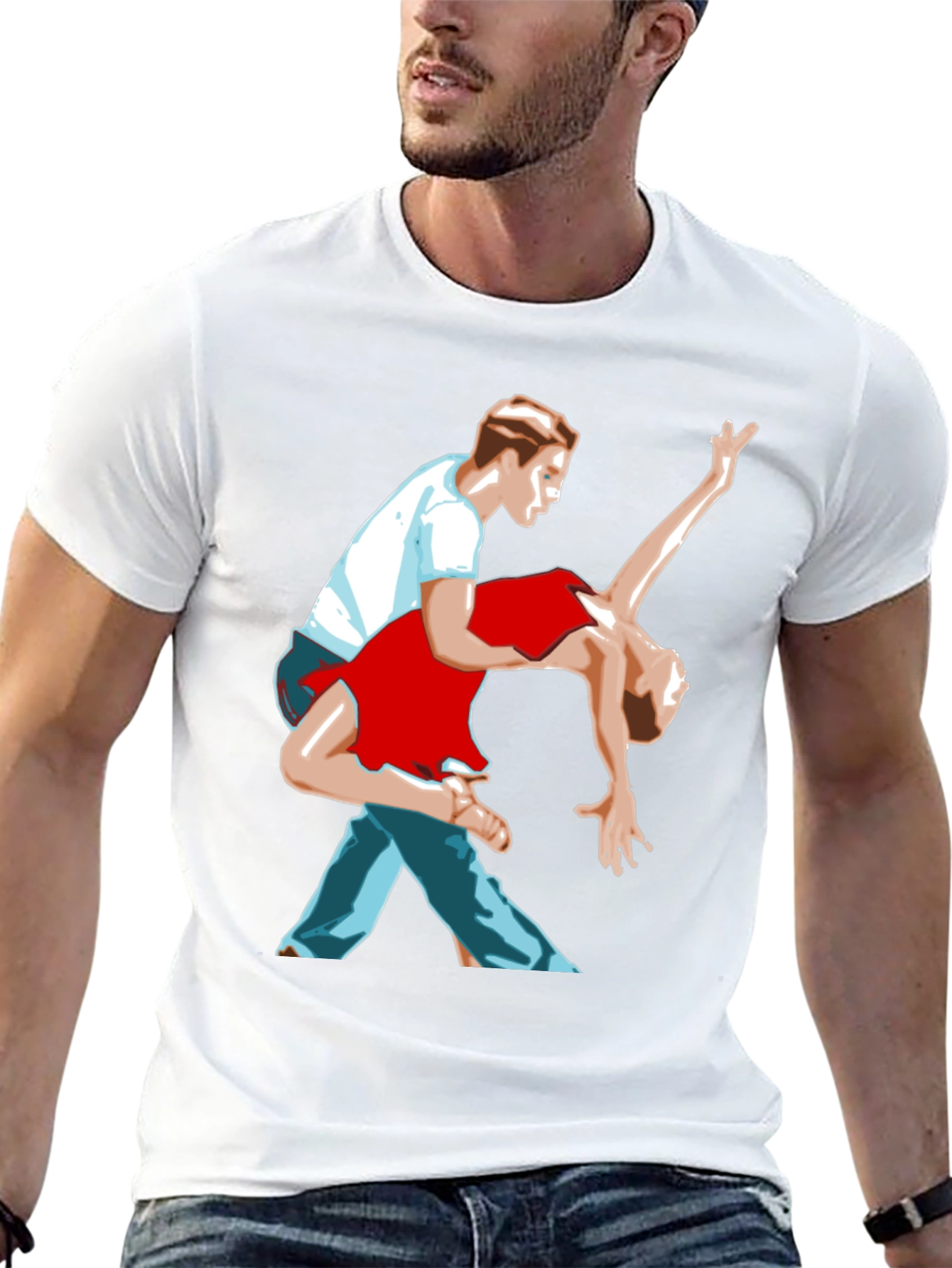 Dancing Couple Graphic T-Shirt - Stylish Design