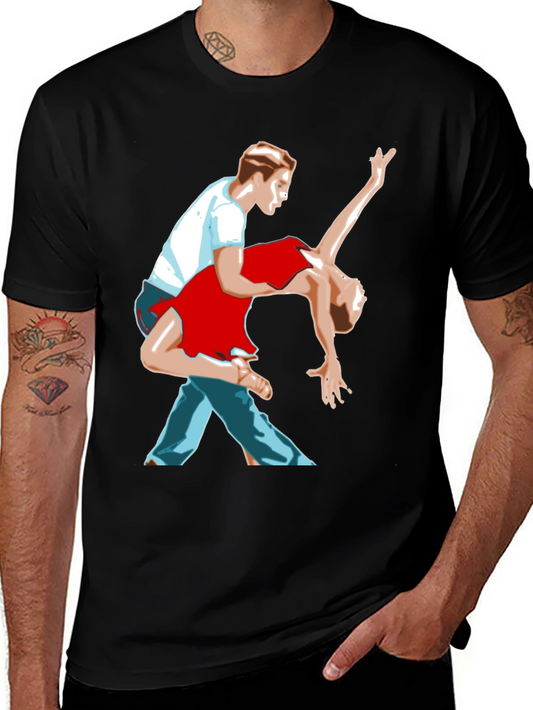 Dancing Couple Graphic T-Shirt - Stylish Design