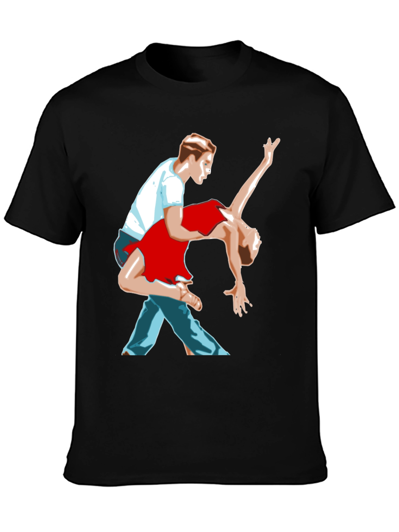 Dancing Couple Graphic T-Shirt - Stylish Design