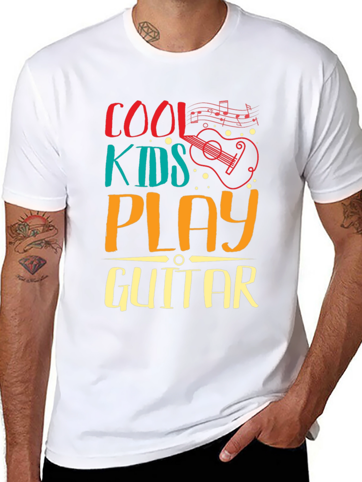 Cool Kids Play Guitar Graphic Tee