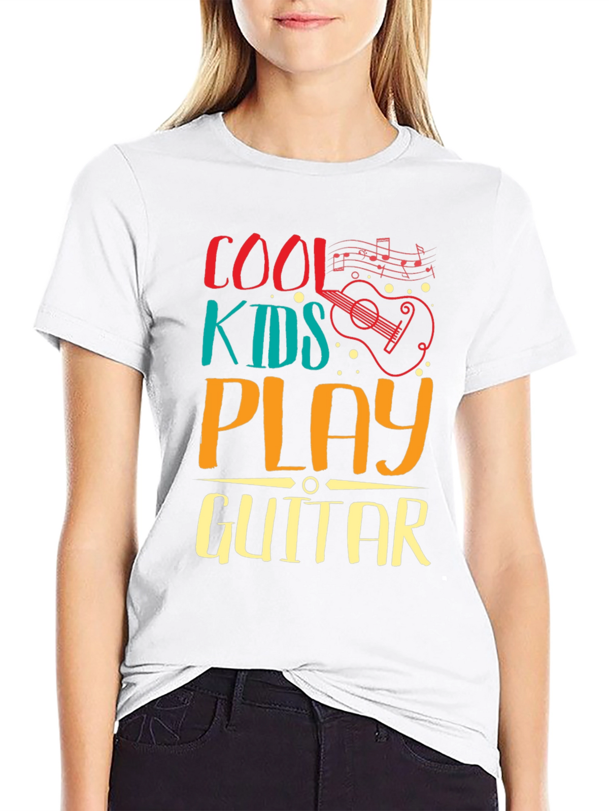 Cool Kids Play Guitar Graphic Tee