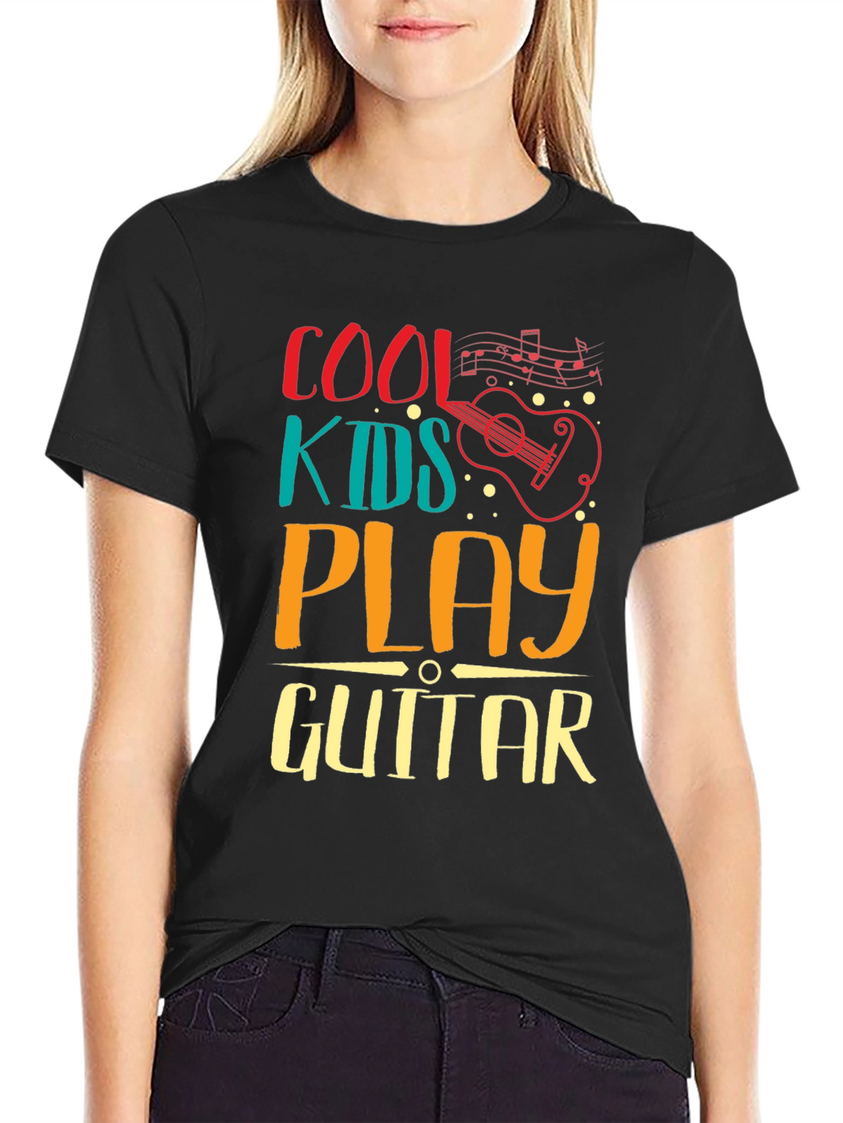 Cool Kids Play Guitar Graphic Tee