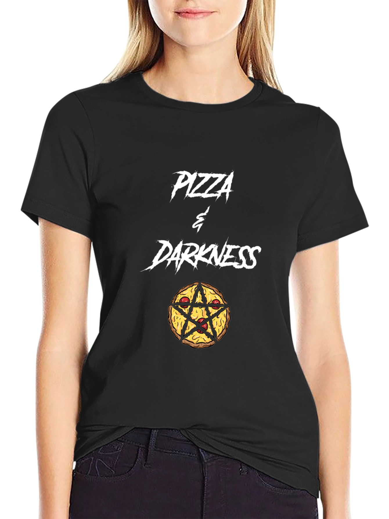 Pizza & Darkness Graphic Tee