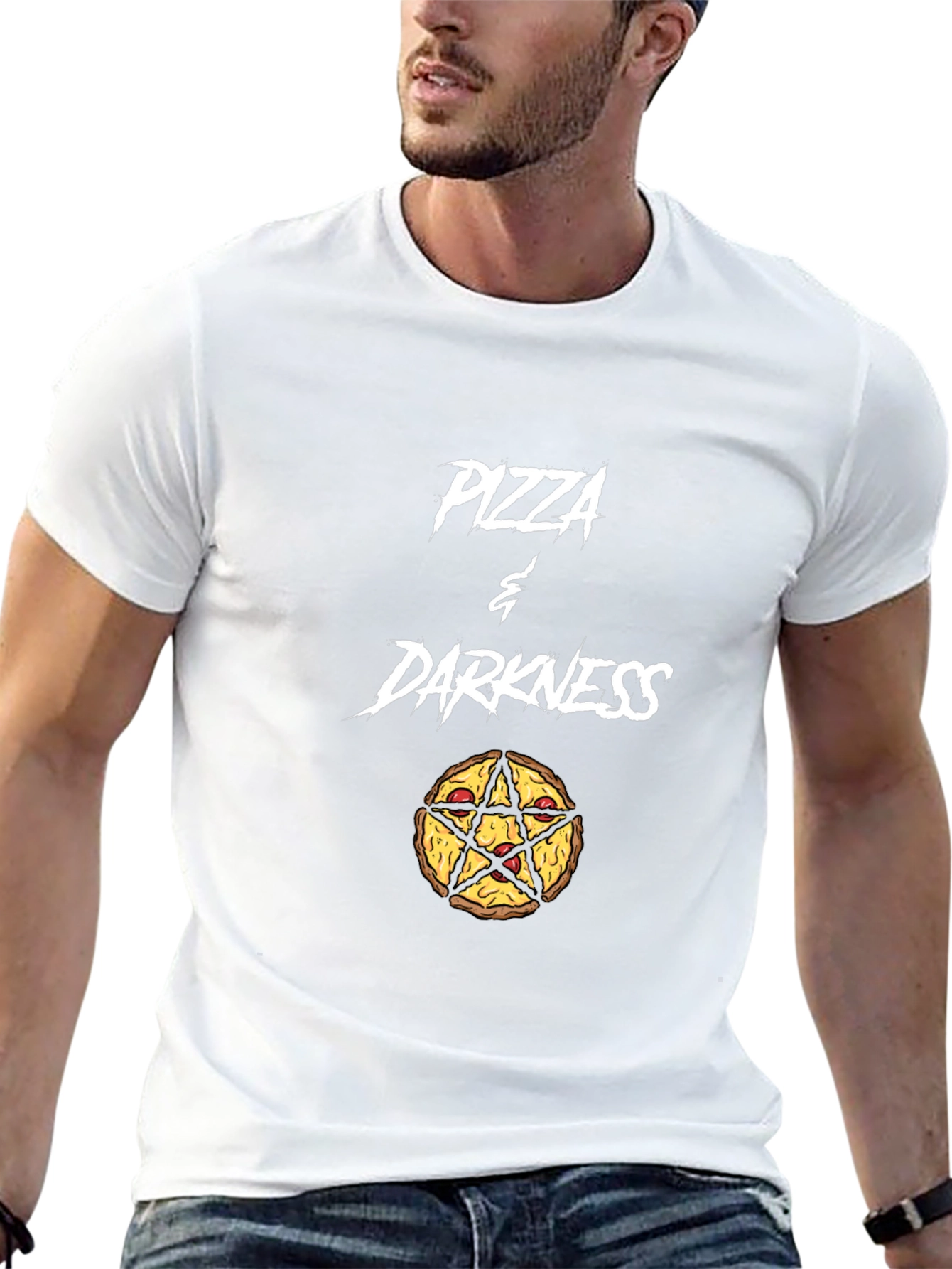 Pizza & Darkness Graphic Tee