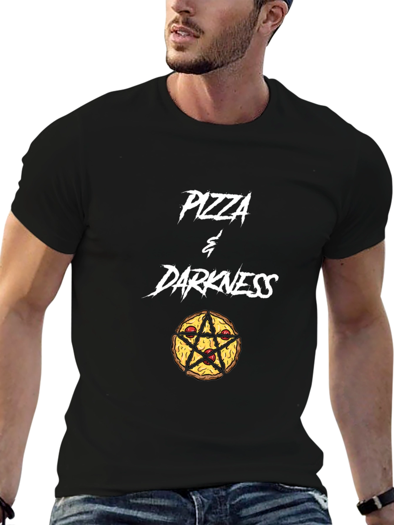 Pizza & Darkness Graphic Tee