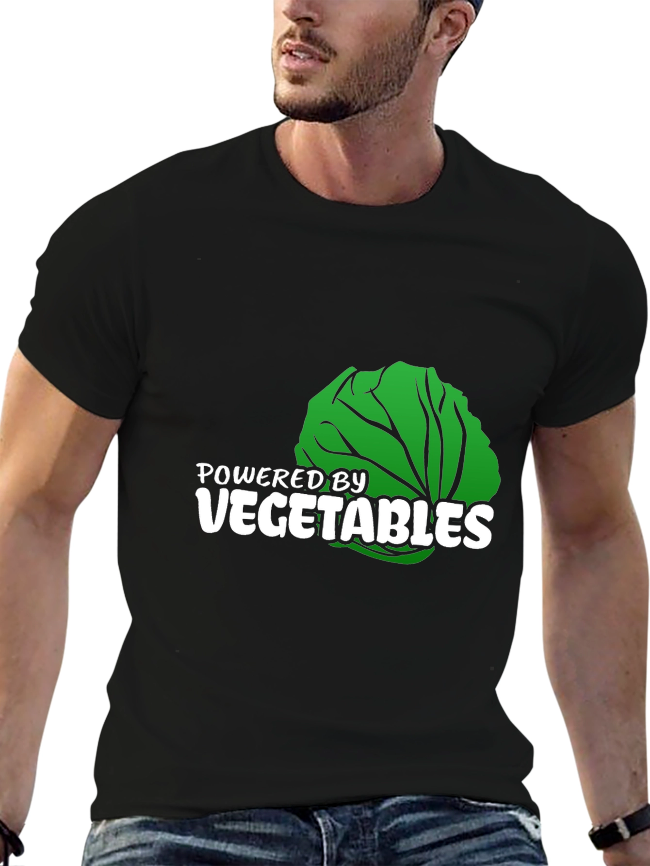 Powered by Vegetables Graphic T-Shirt