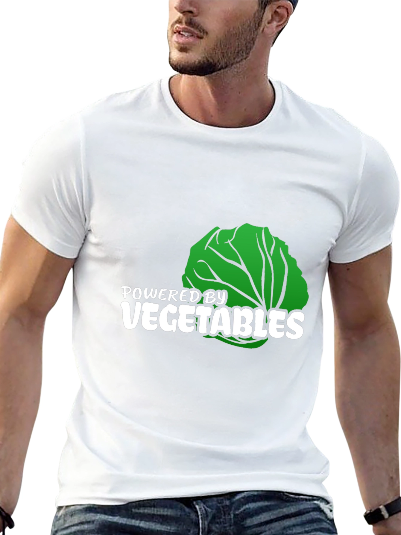 Powered by Vegetables Graphic T-Shirt