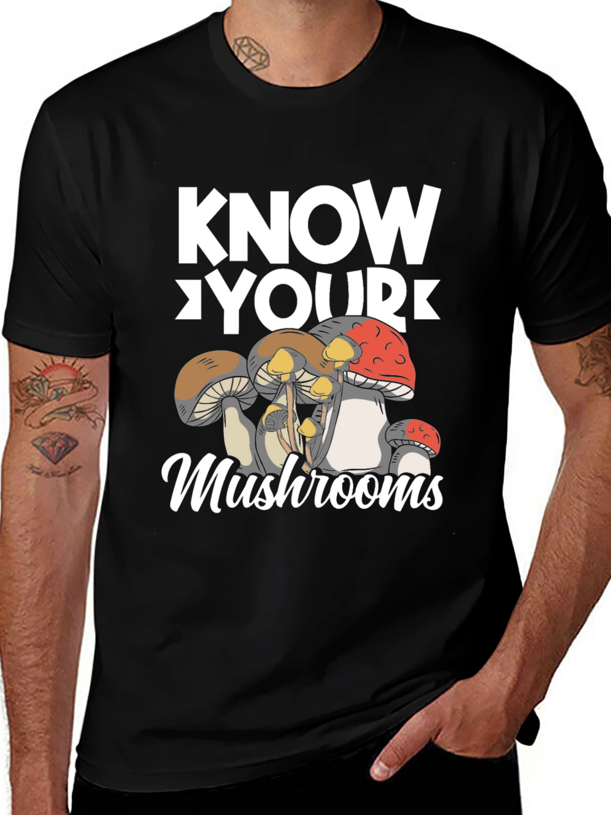 Know Your Mushrooms Graphic T-Shirt