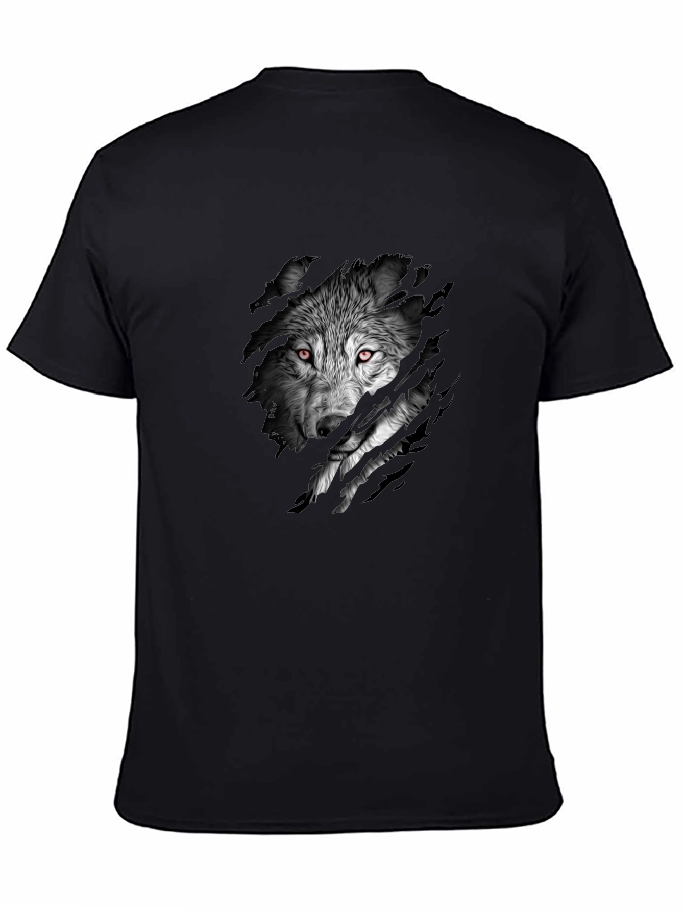 Wolf Graphic Black T-Shirt