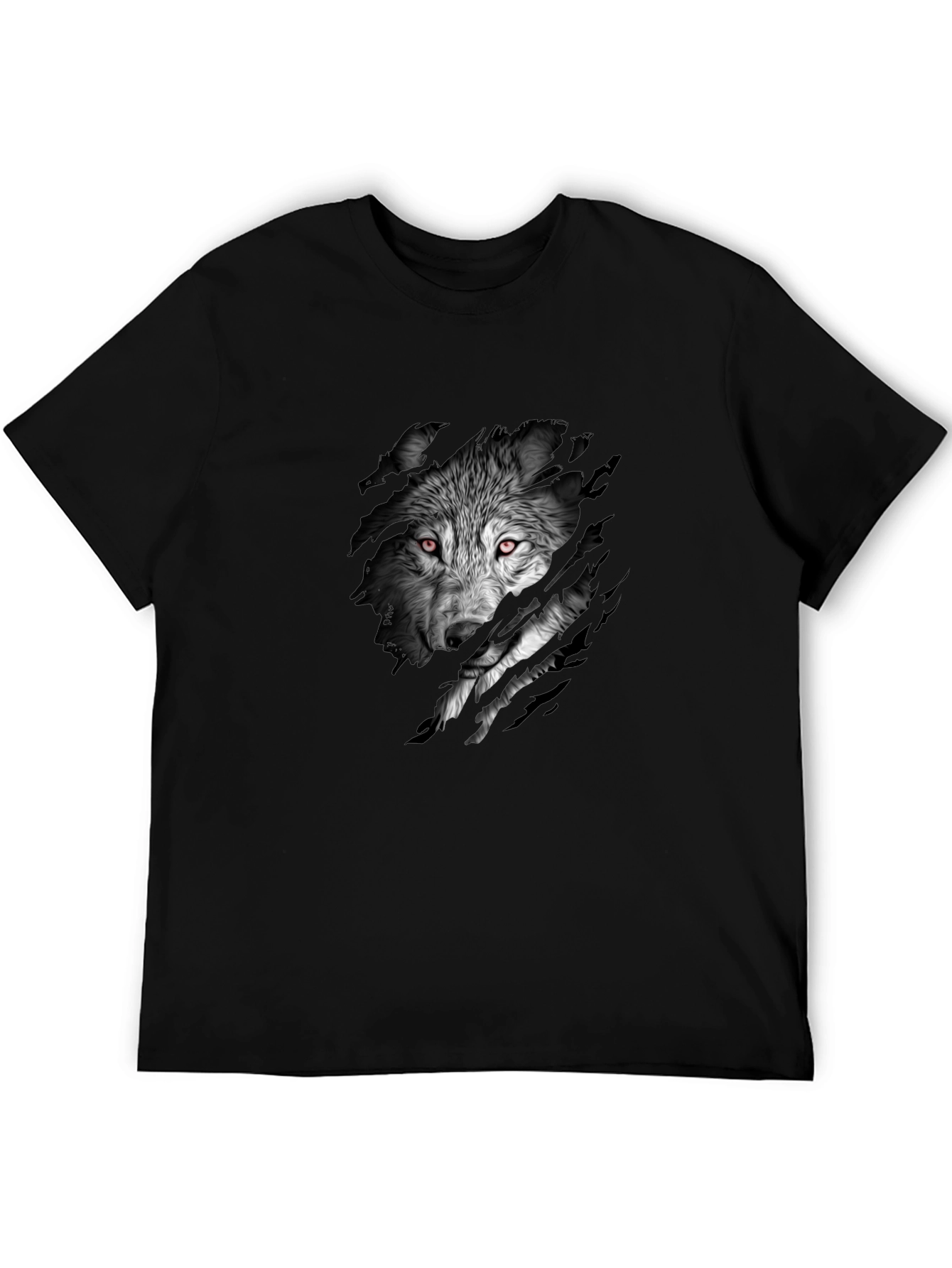 Wolf Graphic Black T-Shirt