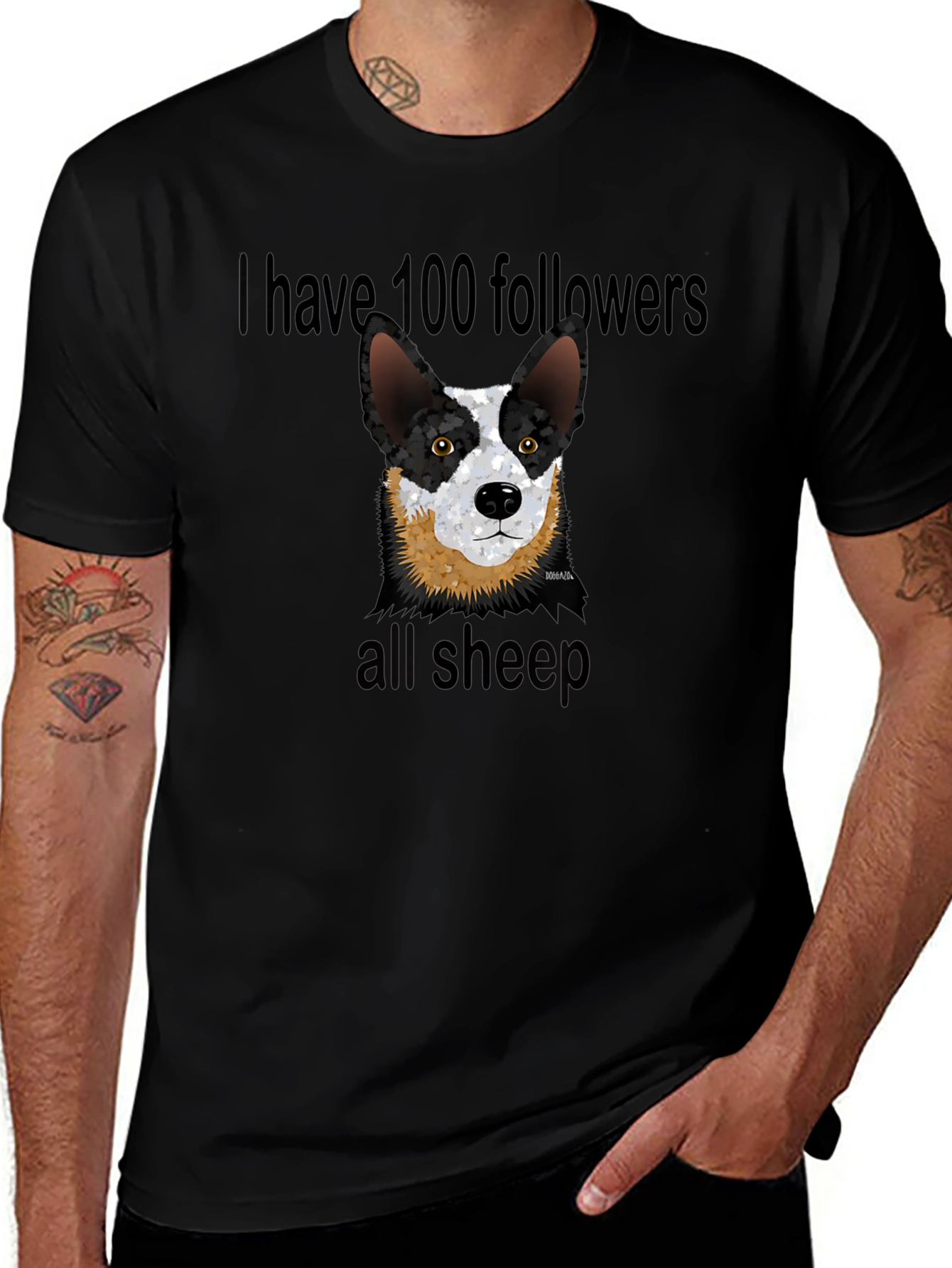 Funny Dog Lover T-Shirt - 100 Followers
