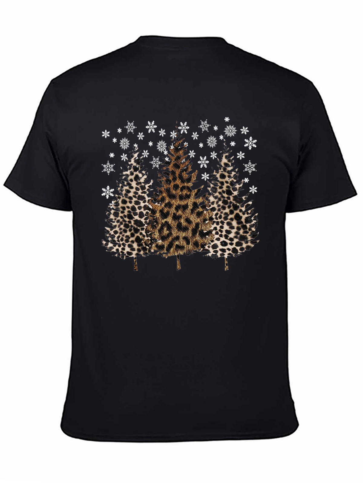 Leopard Print Christmas Tree T-Shirt