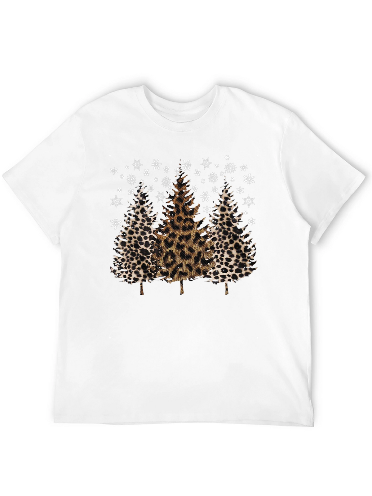 Leopard Print Christmas Tree T-Shirt