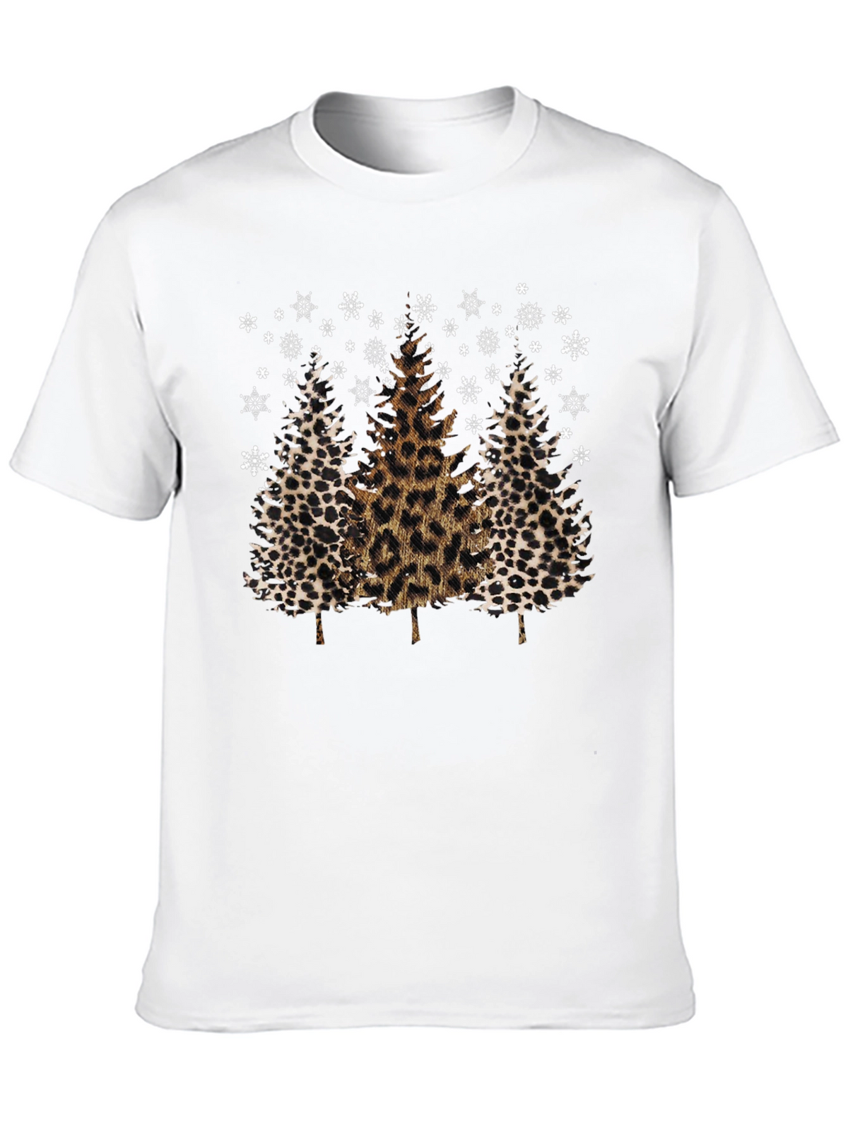 Leopard Print Christmas Tree T-Shirt