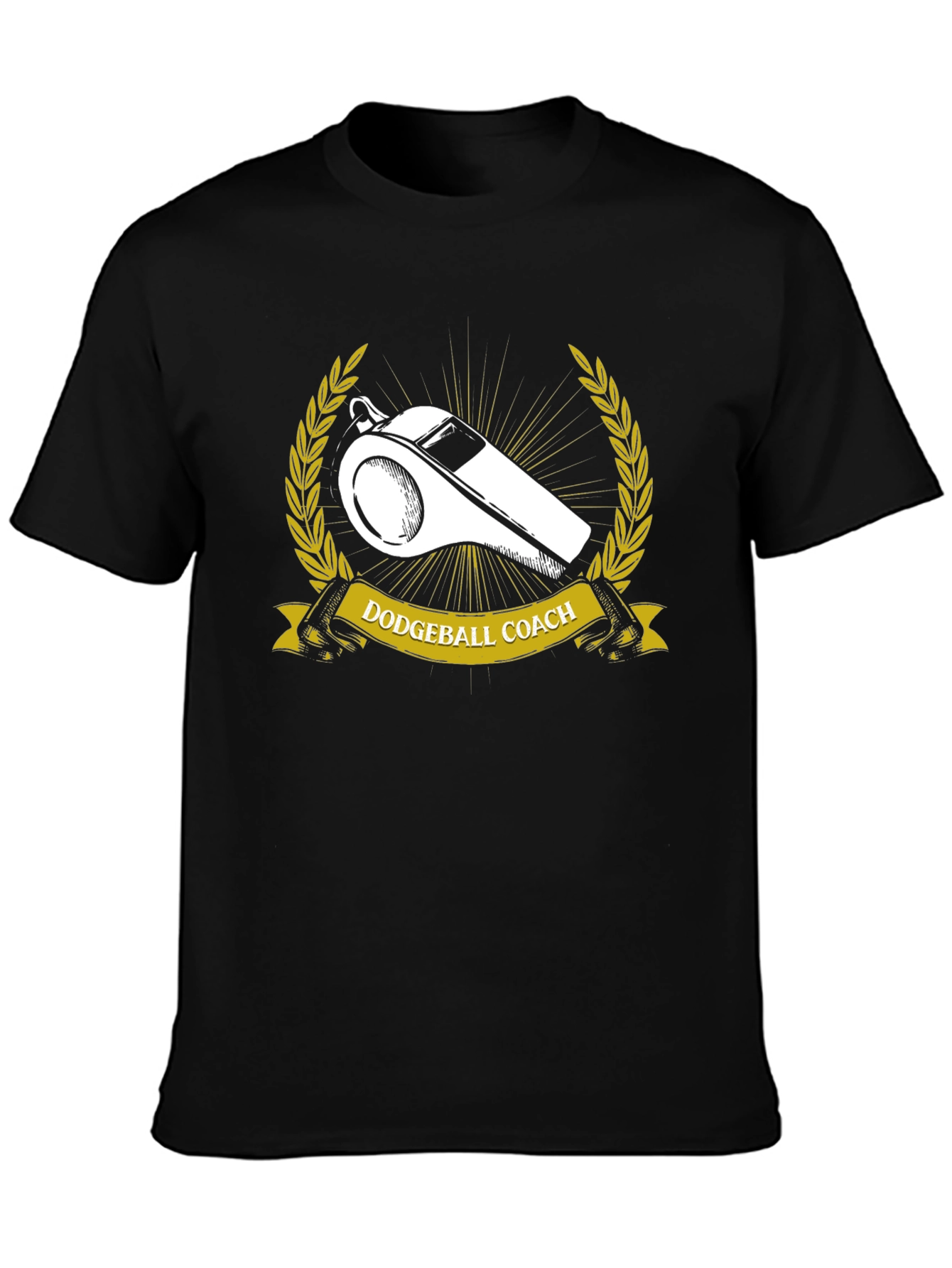 Dodgeball Coach T-Shirt - Whistle Graphic Tee