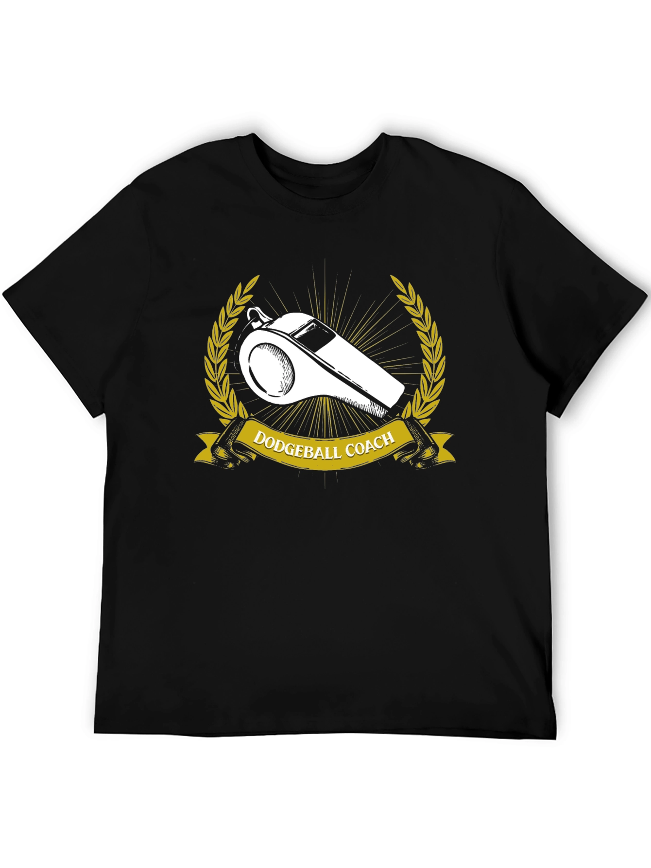 Dodgeball Coach T-Shirt - Whistle Graphic Tee