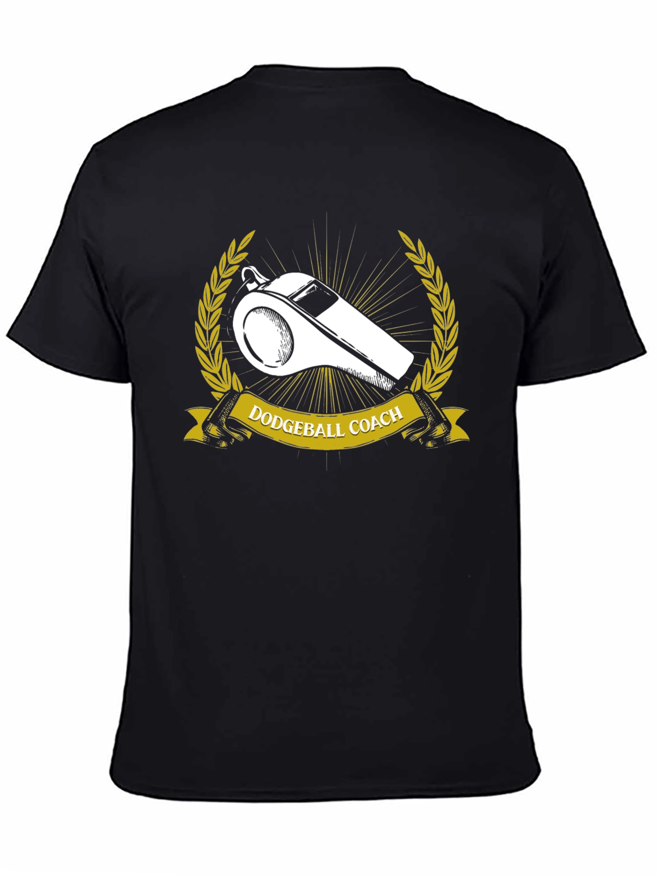 Dodgeball Coach T-Shirt - Whistle Graphic Tee