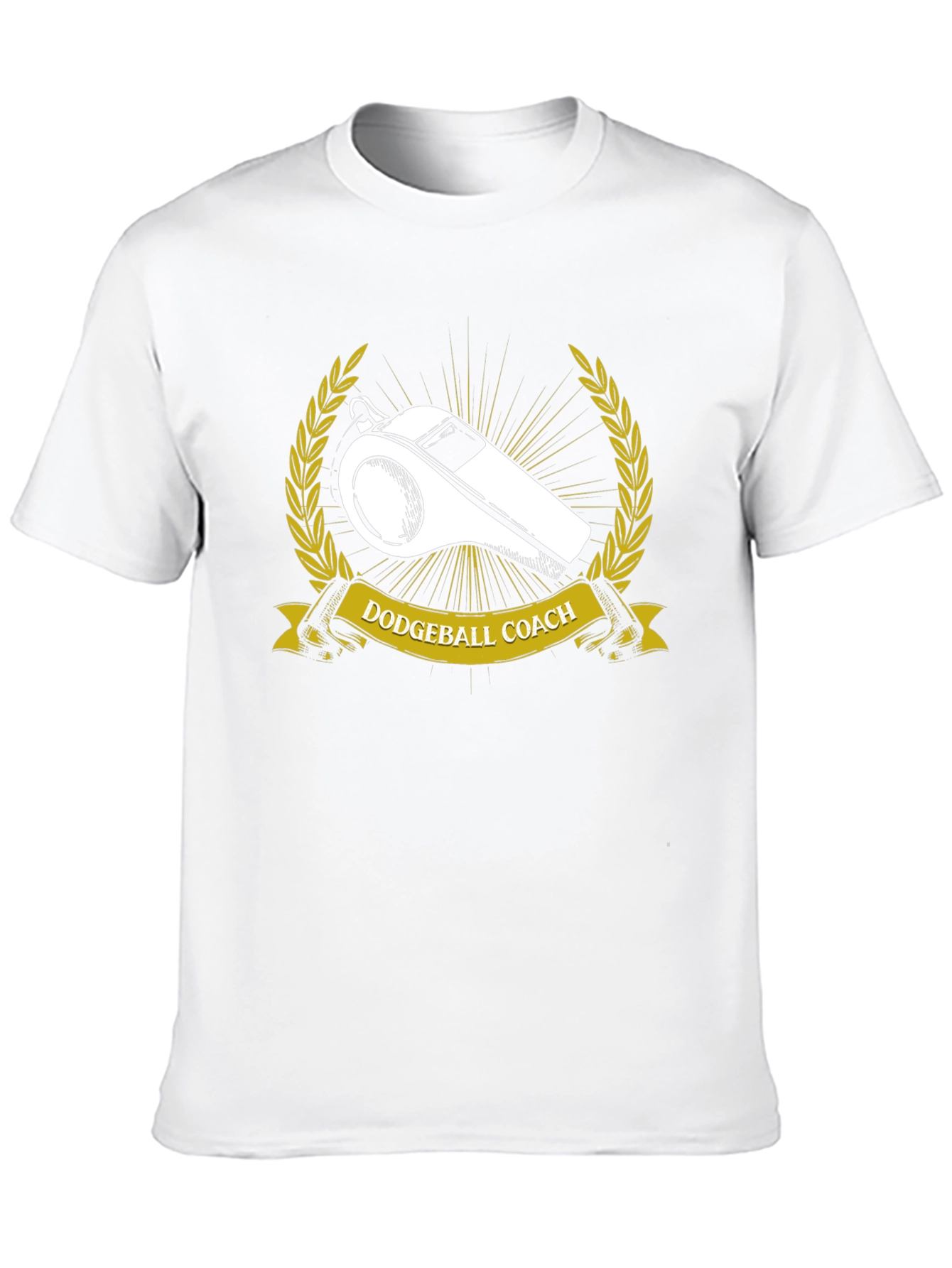 Dodgeball Coach T-Shirt - Whistle Graphic Tee
