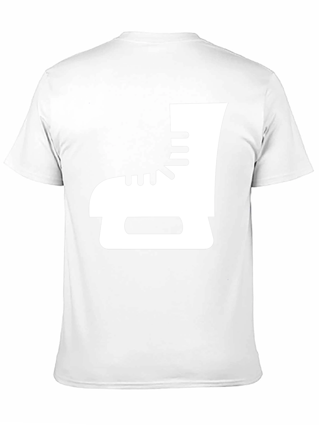 Ice Skate Graphic Tee - Black Cotton T-Shirt