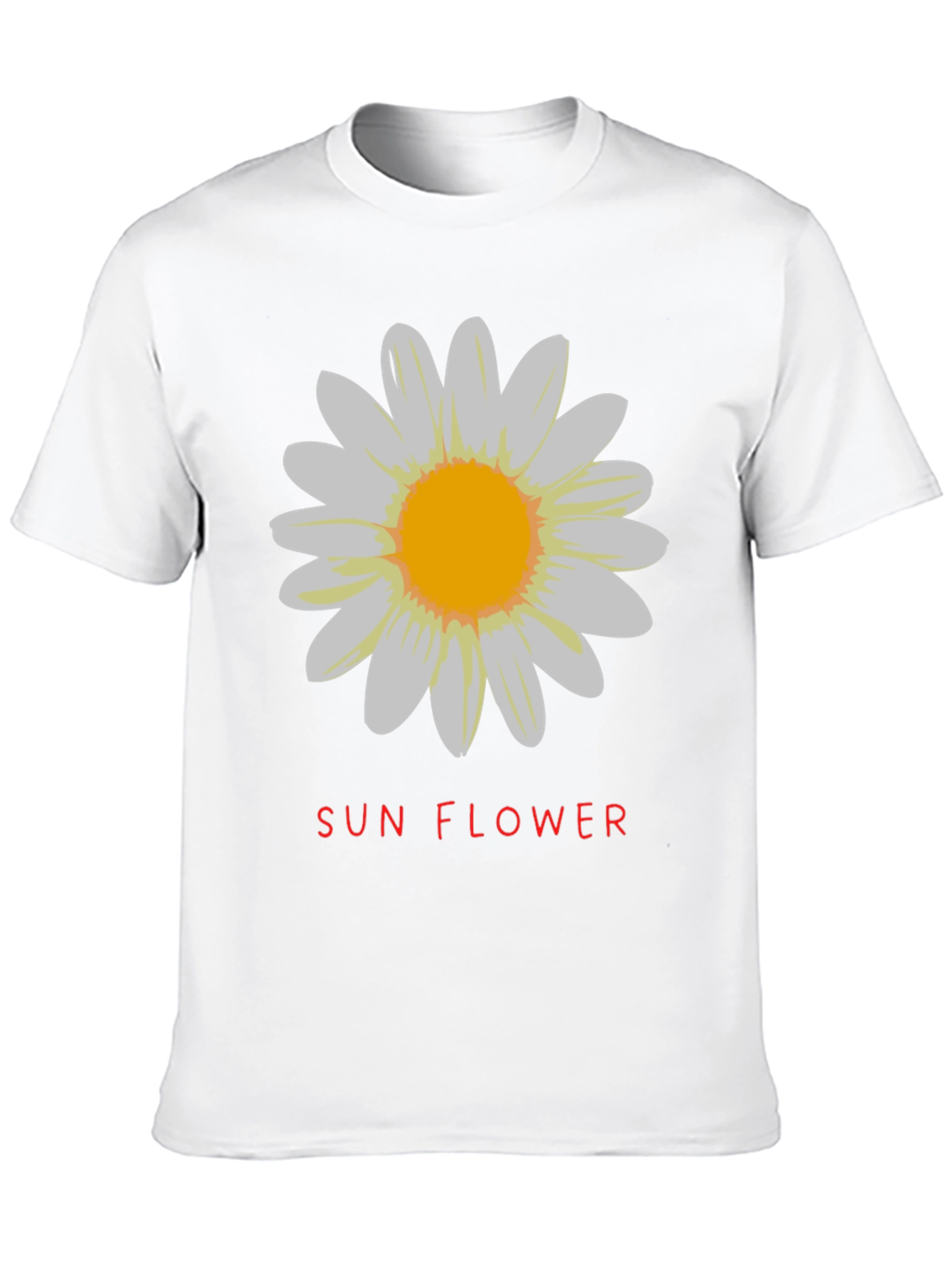 Sunflower Graphic Tee - Stylish Black Cotton T-Shirt