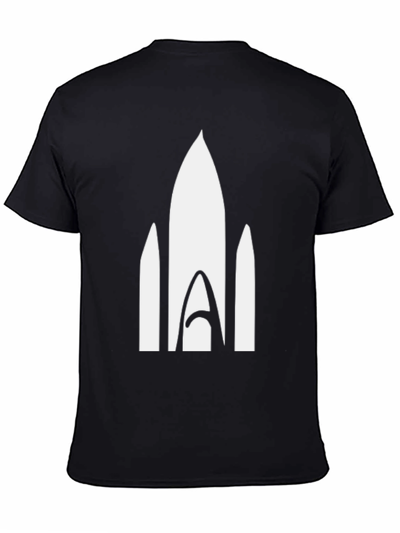 Rocket Graphic Tee - Modern Black T-Shirt