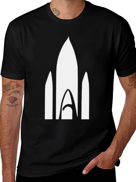 Rocket Graphic Tee - Modern Black T-Shirt