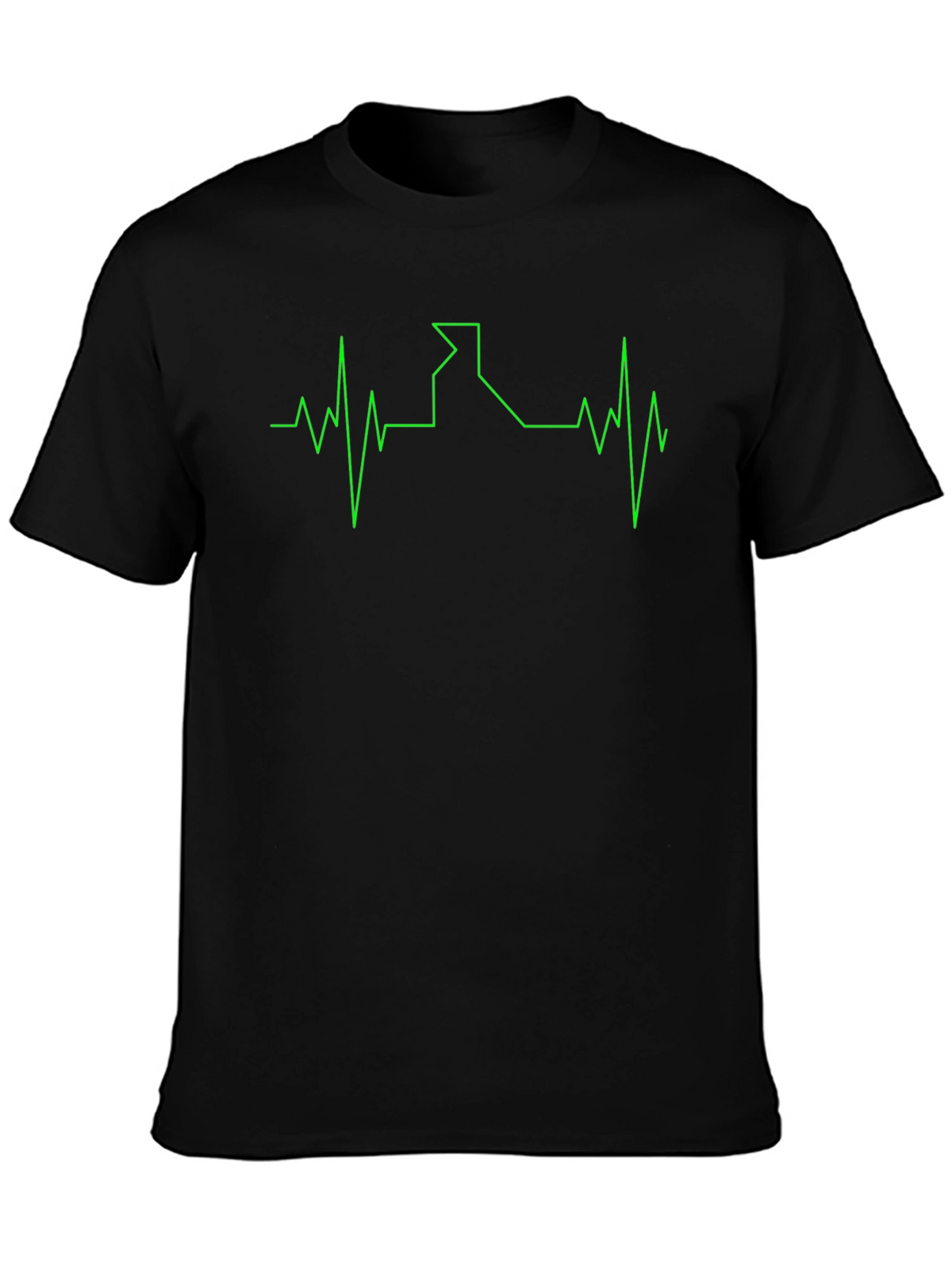 Idaho Heartbeat T-Shirt - Black Cotton Tee