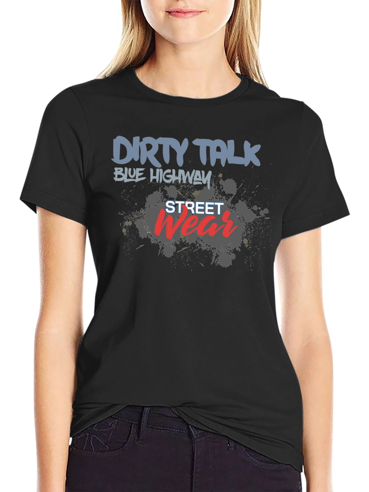 Dirty Talk Black Graphic Tee
