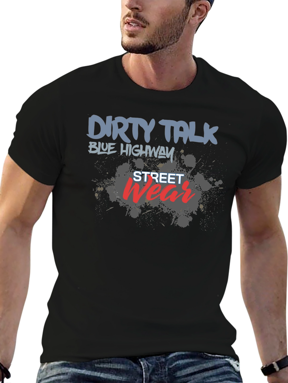 Dirty Talk Black Graphic Tee