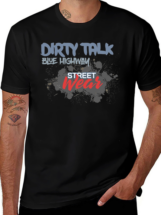 Dirty Talk Black Graphic Tee