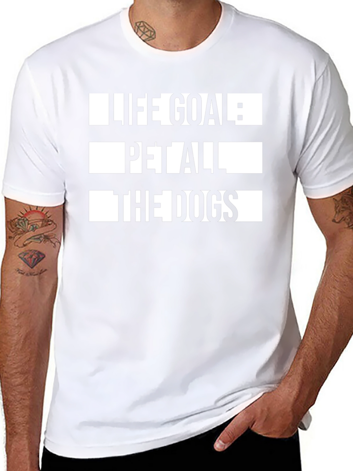 Life Goal: Pet All The Dogs Graphic Tee