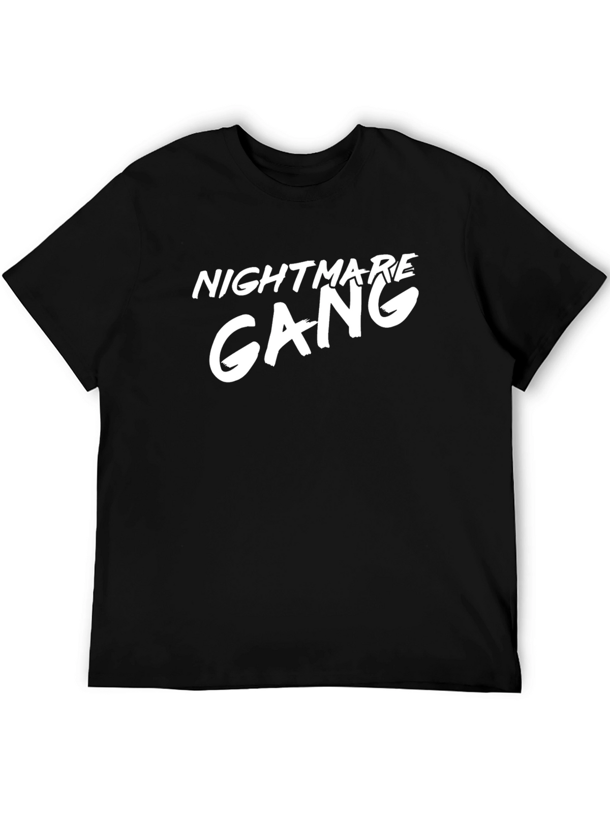 Nightmare Gang Graphic Tee - Black Cotton T-Shirt