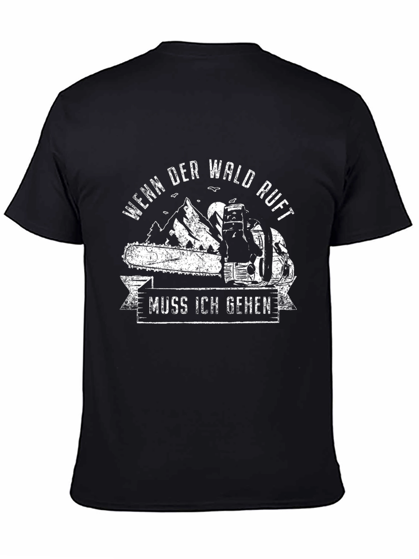 Wenn Der Wald Ruft T-Shirt - Woodsman Chainsaw Tee