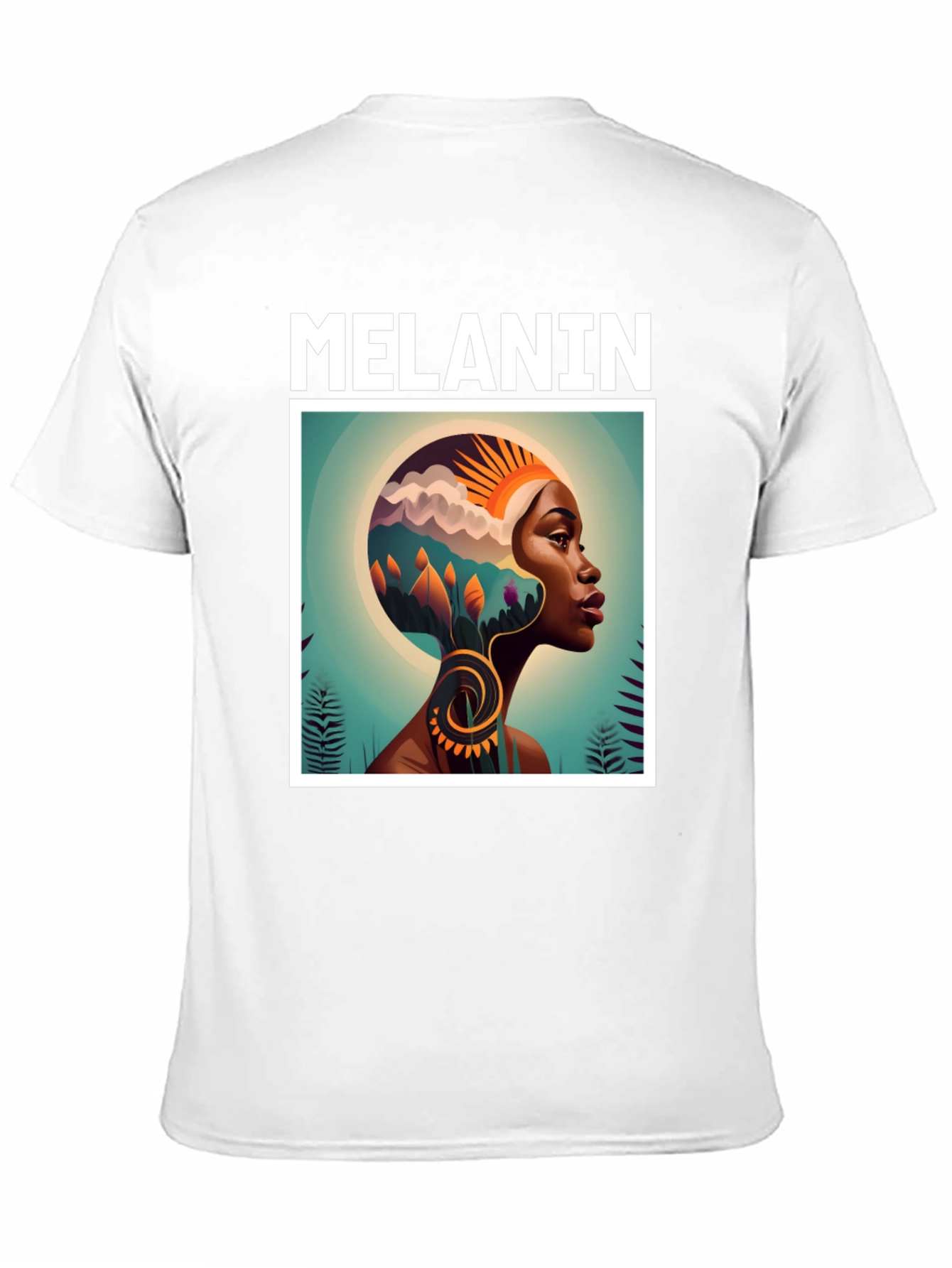 Melanin Art Graphic Tee - Black Cotton T-Shirt