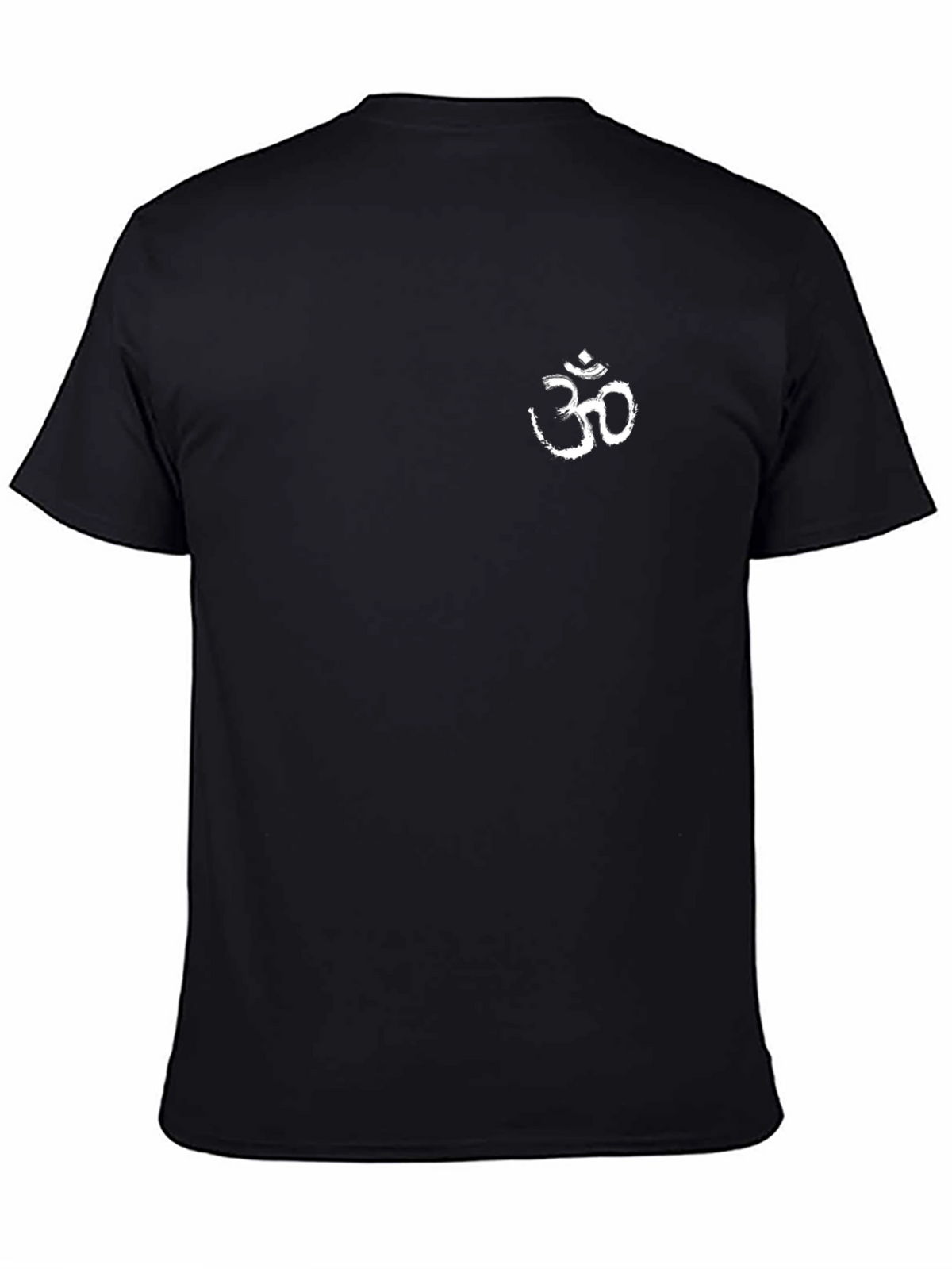 Mens Black T-Shirt with Om Symbol